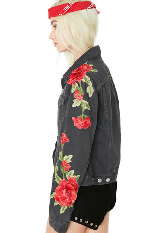 Roses Denim Jacket