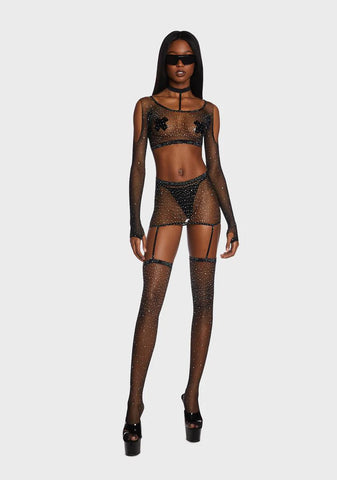 Can't Be Me Fishnet Bodystocking Set