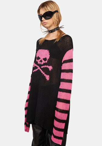 Crazy On You Intarsia Sweater