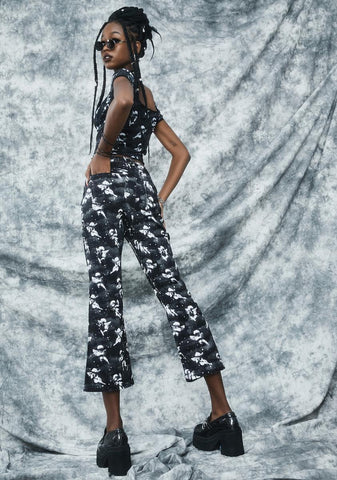 Unholy Spirit Printed Twill Jeans