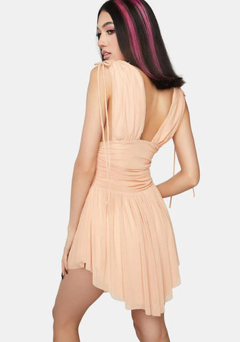 Nude Divine Nature Mini Dress