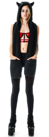 Lucifur the Kitty Scarf Hoodie