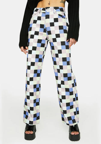 Motherboard Checkered Jeans
