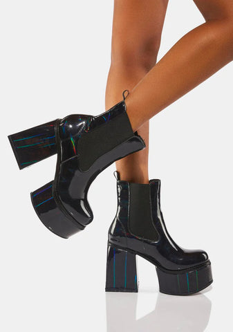 At Your Own Risk Platform Boots
