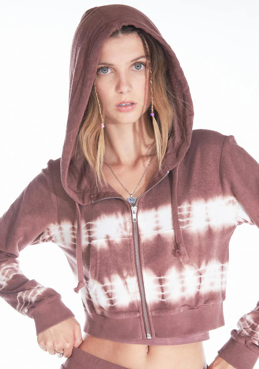 Talk To The Hand Crop Hoodie