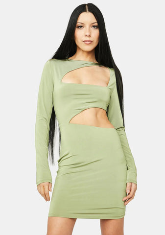 Take Advantage Cutout Mini Dress