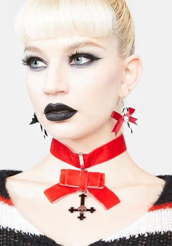 Month Of Sacrilege Velvet Choker