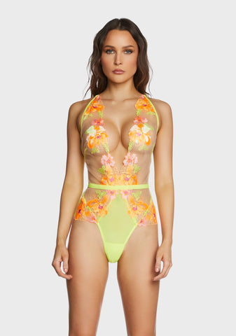 Electric Feelings Sheer Bodysuit