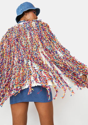 Show Your Flare Shaggy Cardigan