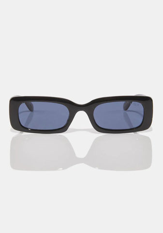 Black Supernova Rectangle Sunglasses