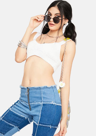 Bliss Carnival Karma Crochet Crop Top