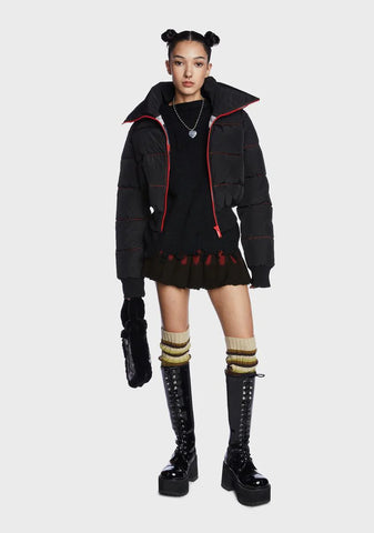 On The Verge Distressed Sweater