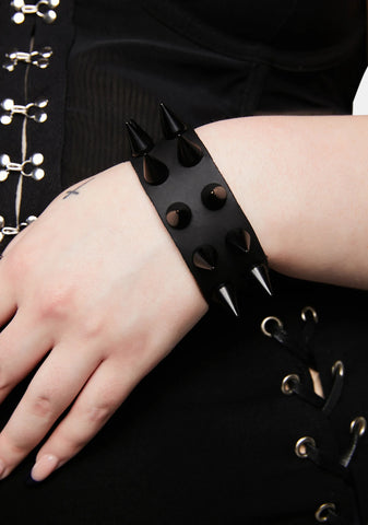 Black Spiked Cuff