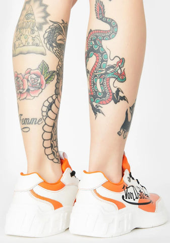 Orange Fairfax Classic Sneakers