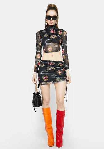 You're A Gem Mesh Skirt