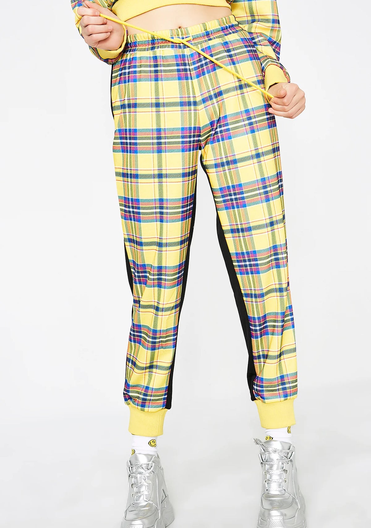 No Classes Plaid Joggers