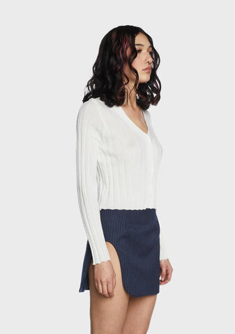 Holy Skatin' The Rules Crop Cardigan