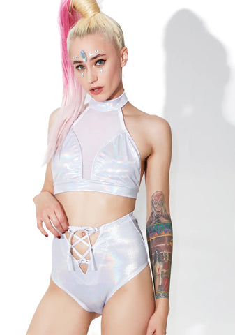 Space Slayer Lace-Up Hot Shorts