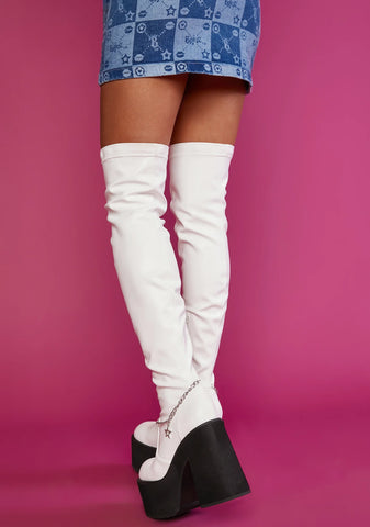 Angel Miss Socialite Thigh High Boots
