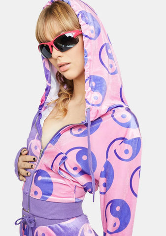 Tip The Balance Velour Jacket