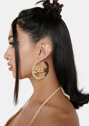 Head Honcho Hoop Earrings