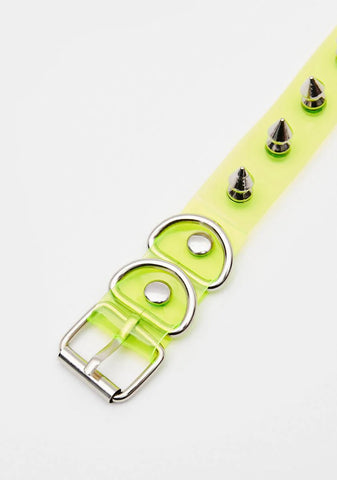 Electric Pretend To Care Spike Choker