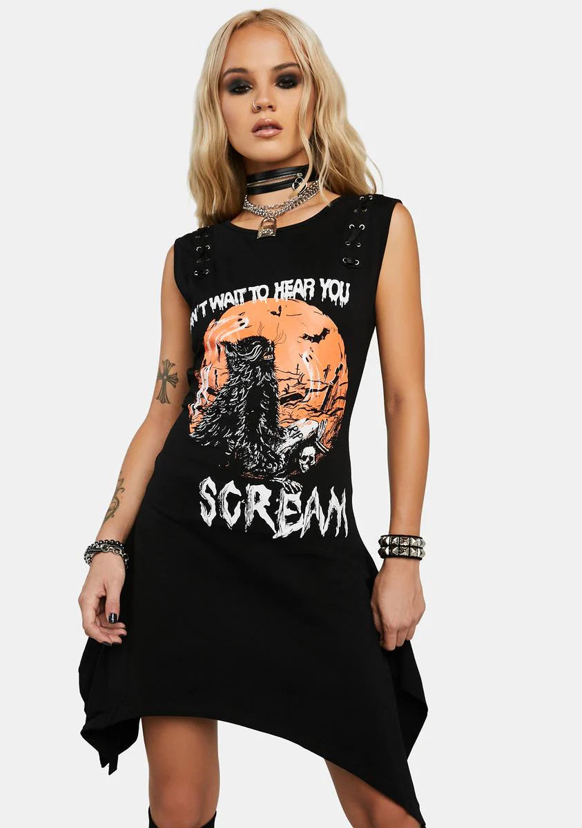 Graveyard Cat Scream Dress