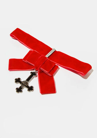Month Of Sacrilege Velvet Choker