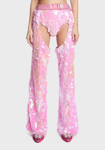 Ride The Dreamwave Sequin Chaps