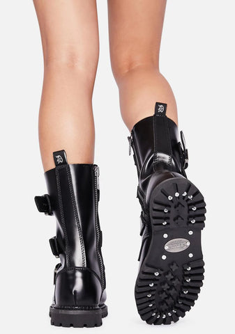 Riot-12BK Unisex Ankle Boots