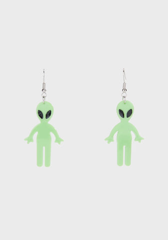 Aliens Exist Drop Earrings