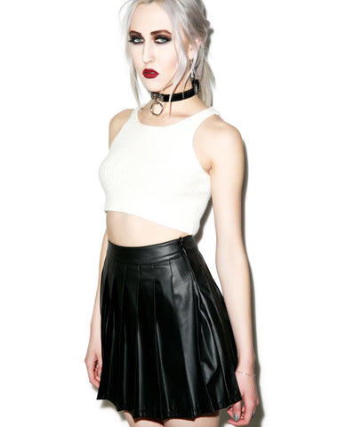 Vinyl Vixen Pleated Skirt