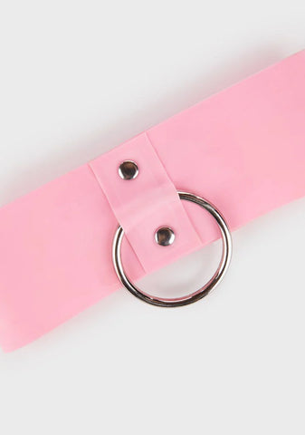 x Bettie Page Imogen Latex Ring Collar