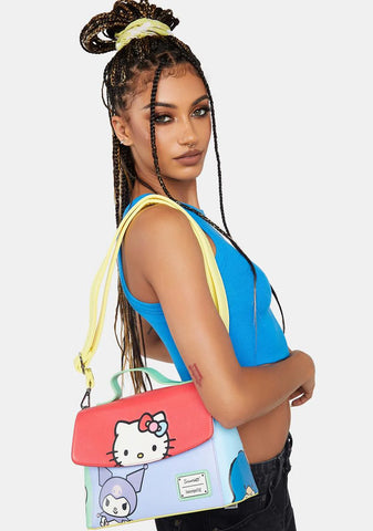 Sanrio Hello Kitty And Friends Color Block Crossbody Bag