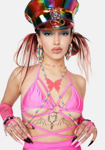 Monarch Magic Beaded Body Chain