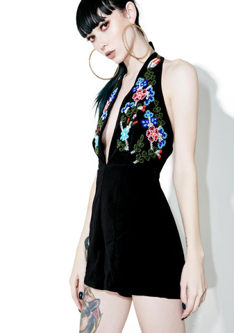 Work This Out Beaded Romper
