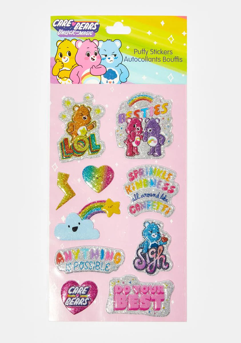 Besties Care Bears Puffy Stickers