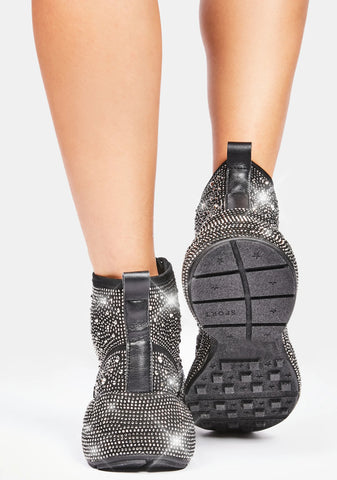 Shining Queen Rhinestone Sneakers