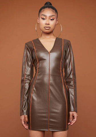 Lead The Way V-Neck Mini Dress