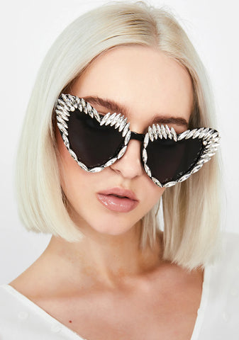 Lustrous Desire Heart Sunglasses