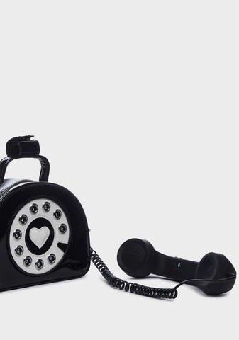 Midnight Hello Operator? Crossbody Purse