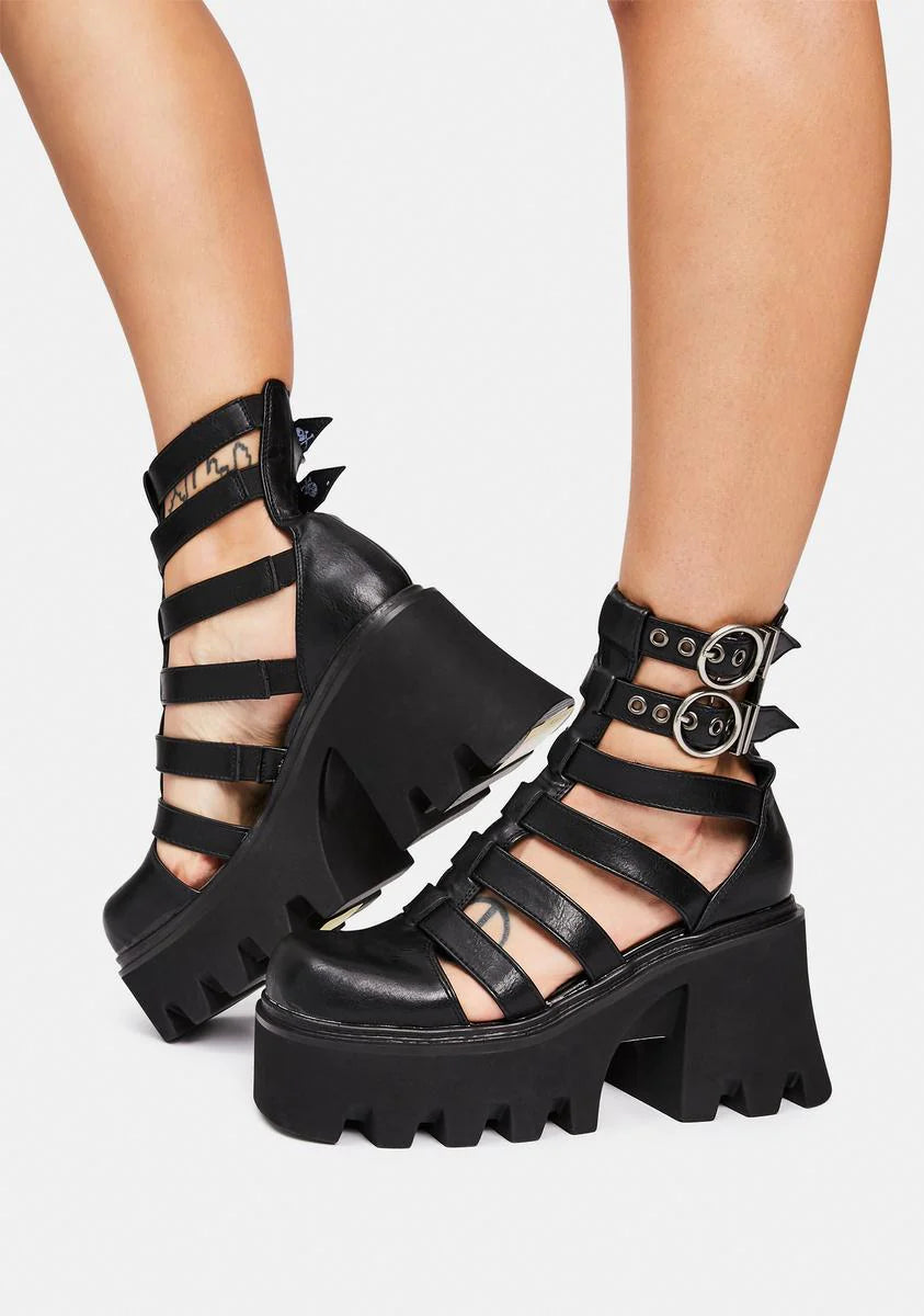Hypnotized Chunky Platform Sandals