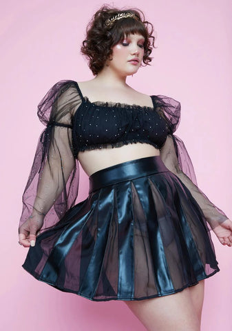 Always Chasing Moonlight Pleated Mini Skirt