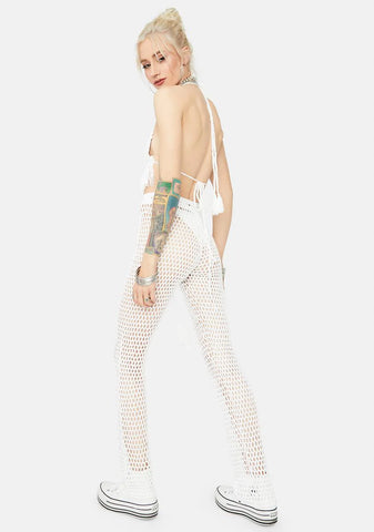 Heaven On The Horizon Crochet Pant Set