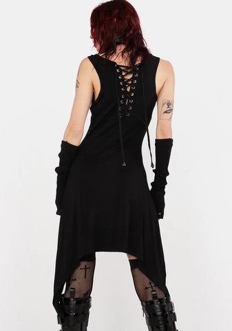 Skull Cross Mini Dress