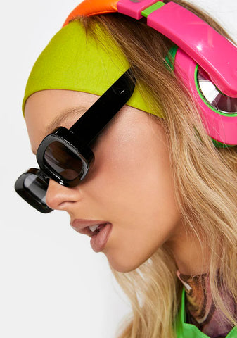 Night Unseen Sights Rectangle Sunglasses