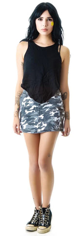 Camo Cargo Skirt
