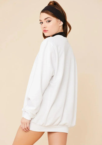 Easy Going Mini Sweatshirt Dress