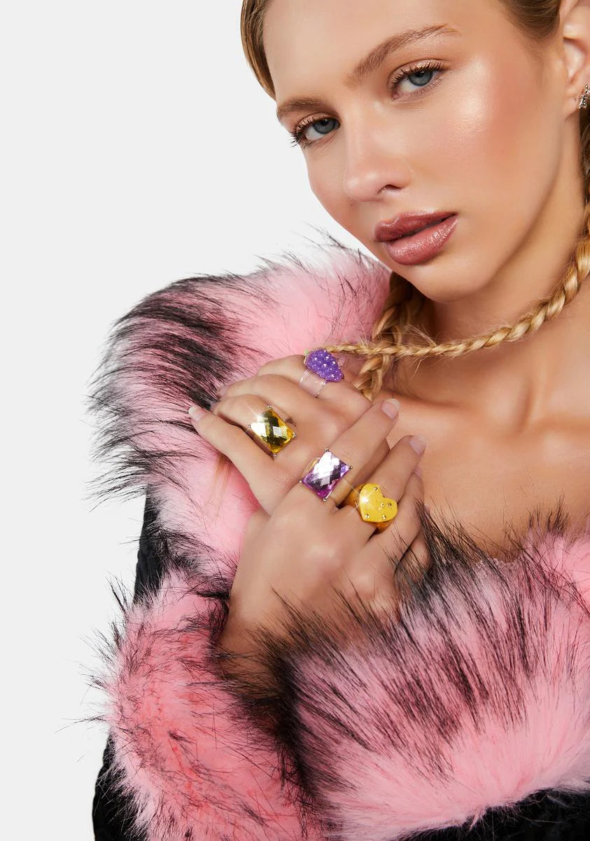 Cheese & Grapes Ring Set