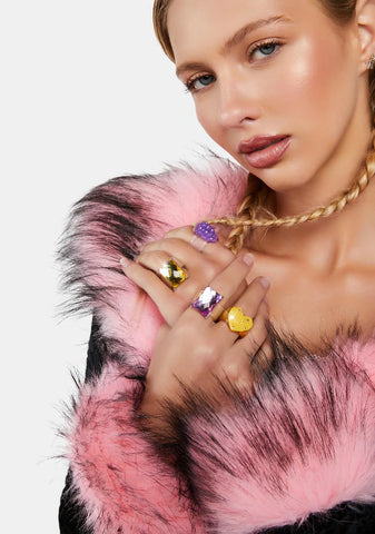 Cheese & Grapes Ring Set